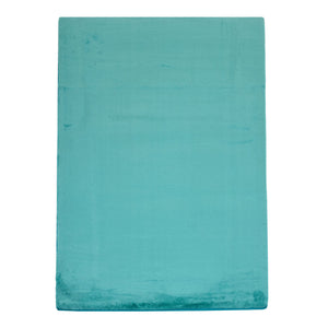 Tapis turquoise uni et doux - SIERA Siera