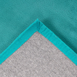 Tapis turquoise uni et doux - SIERA Siera