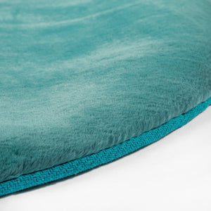 Tapis turquoise uni et doux - SIERA Siera