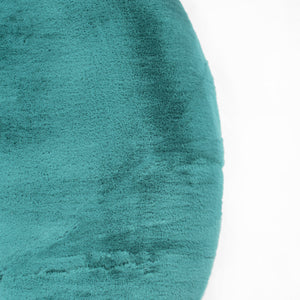 Tapis turquoise uni et doux - SIERA Siera