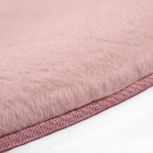 Tapis rose uni et doux - SIERA Siera