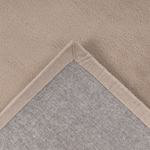 Tapis taupe uni et doux - SIERA Siera