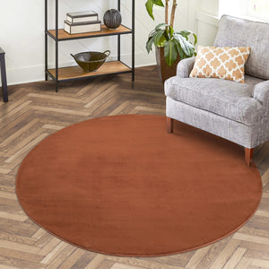 Tapis terracotta uni et doux - SIERA Siera