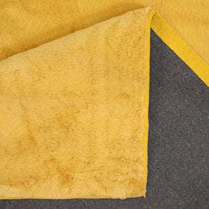 Tapis jaune uni et doux - SIERA Siera