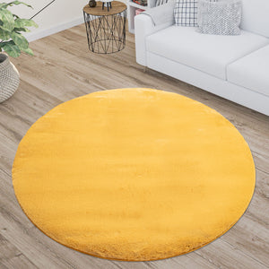 Tapis jaune uni et doux - SIERA Siera