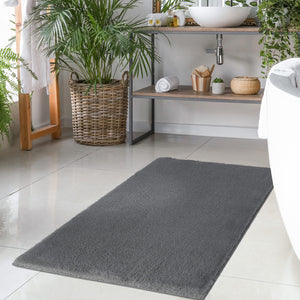 Tapis anthracite uni et douillet - MOON Siera