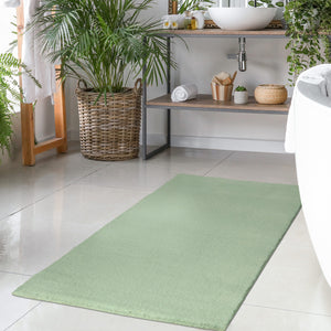 Tapis vert uni et douillet - MOON Siera