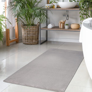 Tapis gris uni et douillet - MOON Siera