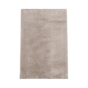 Tapis taupe uni et douillet - MOON Siera