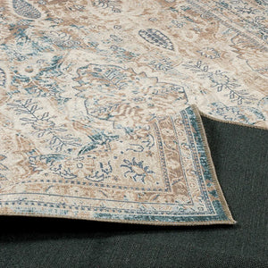 Tapis persan bleu vintage - ATLANTA Bruge Interiors