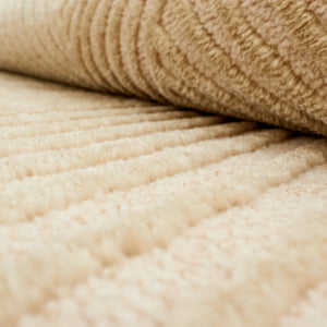 Tapis intérieur poils en relief beige BIANCA