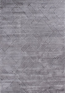 Tapis intérieur poils en relief gris : BIA160GRI BIANCA