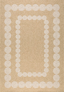 Tapis jute avec motif géométrique Bruge Interiors