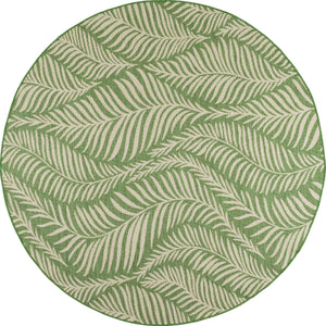 Tapis feuille de palmier vert Bruge Interiors