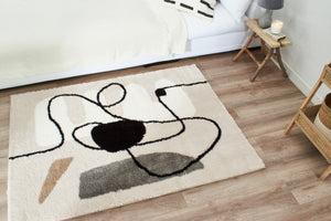 Tapis de salon abstrait Bruge Interiors