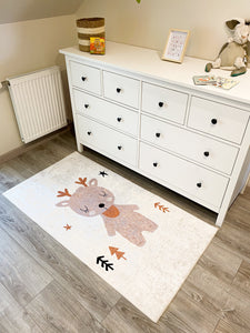 Tapis enfant motifs rennes Nazar rugs