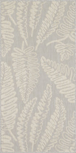 Tapis moderne motif palmier gris Bruge interiors