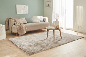 Tapis uni style moderne taupe Bruge interiors